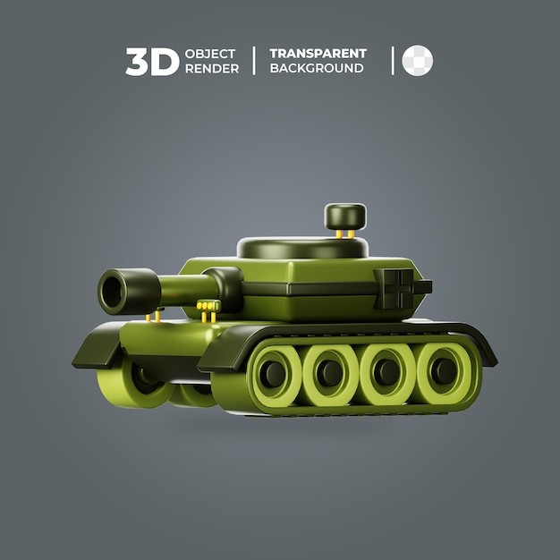 3D militaire tank