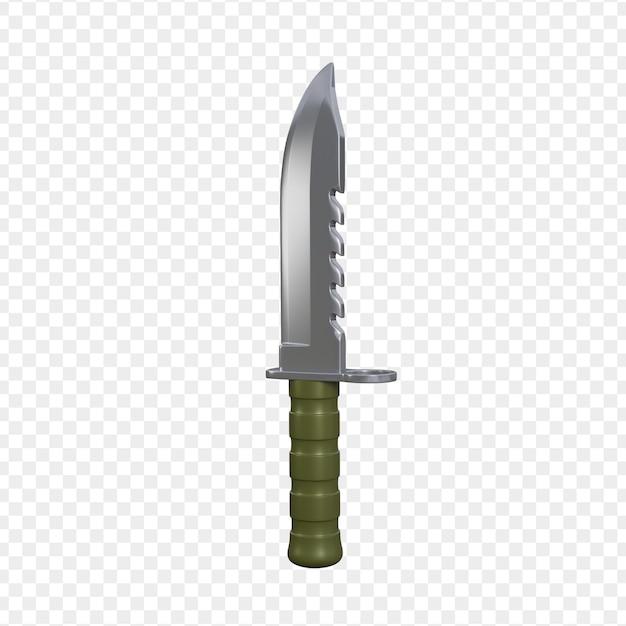 3D Military Knife or Bayonet Combat Weapon Design