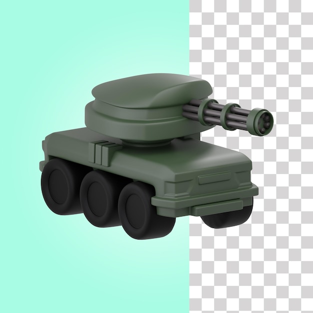 3d military tank illustration 7