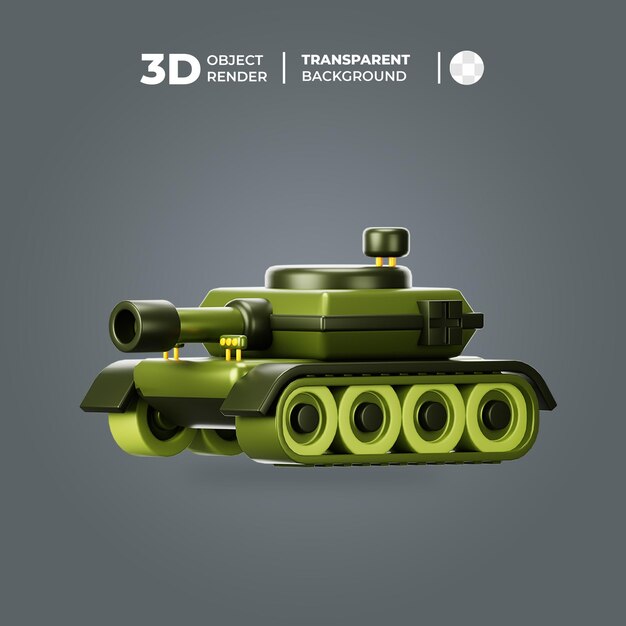 PSD 3d military tank