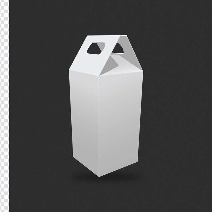 3d Milk Packaging Mockup