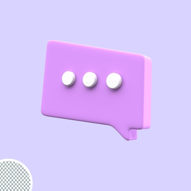 3D-minimaalinen vaaleanpunaiset kuplat puhekupla chat-kuvake puhekupla viestit kuvake 3D-renderöintikuva 3D-taide