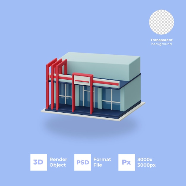 PSD 3d-minimarktpictogram