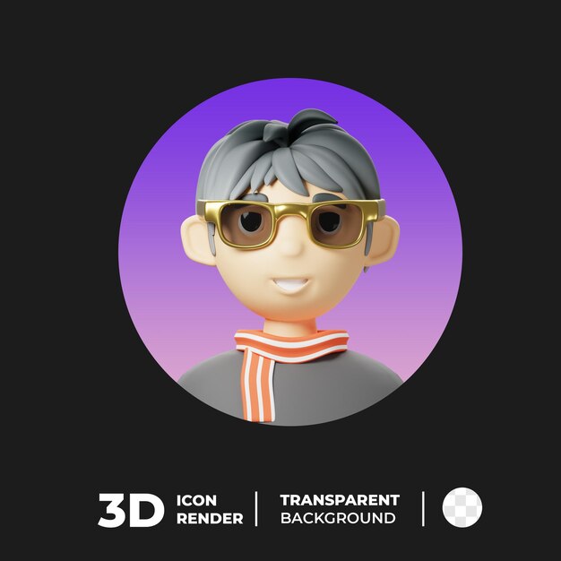 PSD 3d mode ontwerper avatar