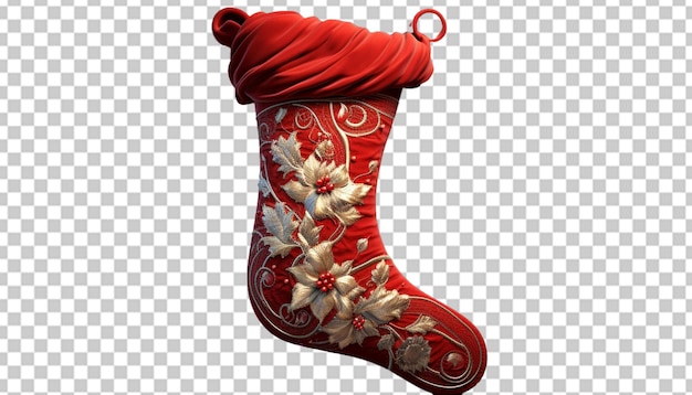 PSD un modello 3d di una calza di natale