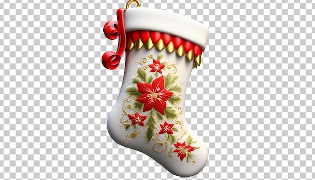 PSD a 3d model of a christmas stocking