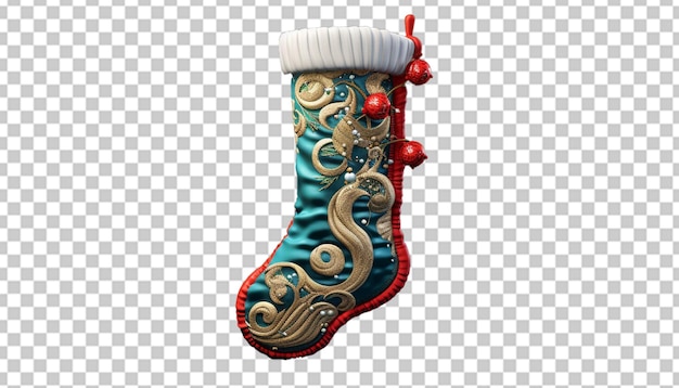 A 3d model of a christmas stocking