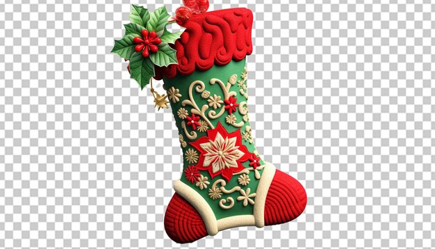 A 3d model of a christmas stocking