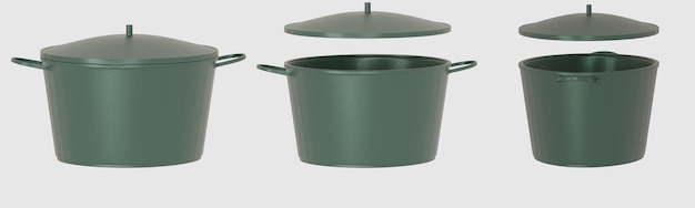 PSD 3d-model keramische pot om te bakken