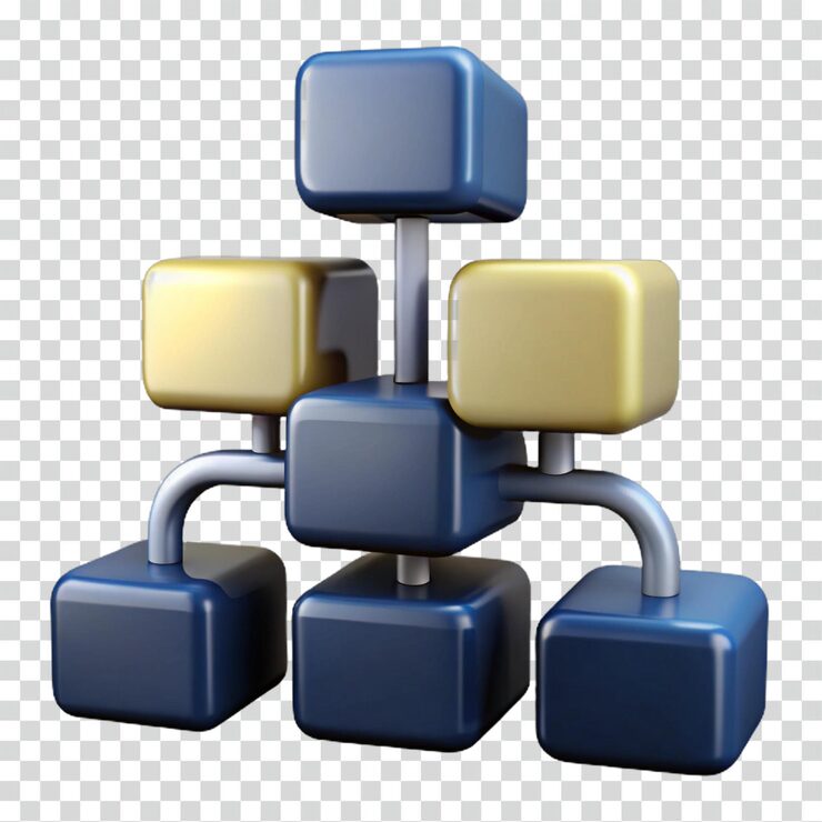 PSD 3d-модель сетевая иерархия структура данных модульная система подключение междусоединение системная архитектура организационная схема реляционная база данных абстрактная концепция визуальное представление