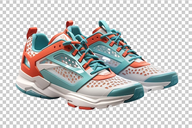 PSD 3d model of sneakers isolation