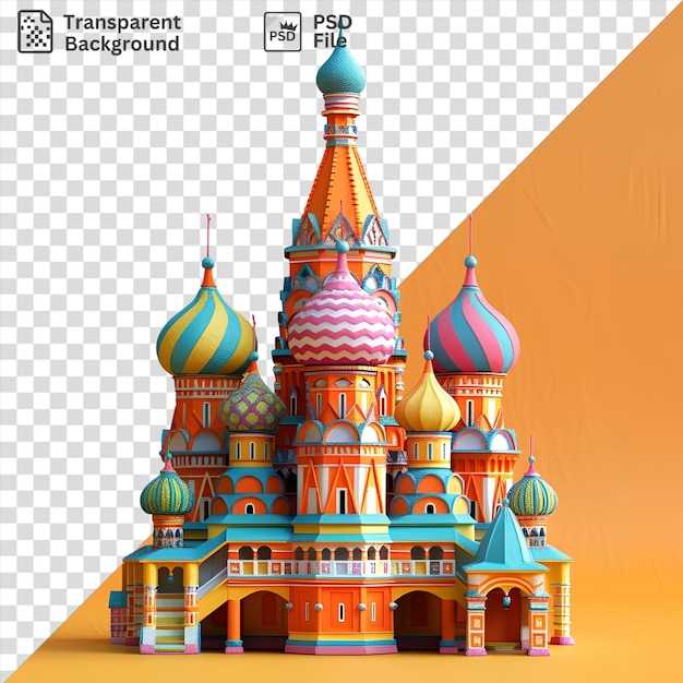 3d model of the st basils cathedral