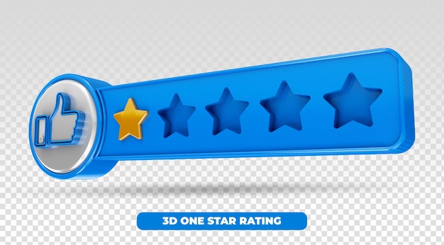 PSD 3d model star rating user reviews rating rating concept enjoying the app