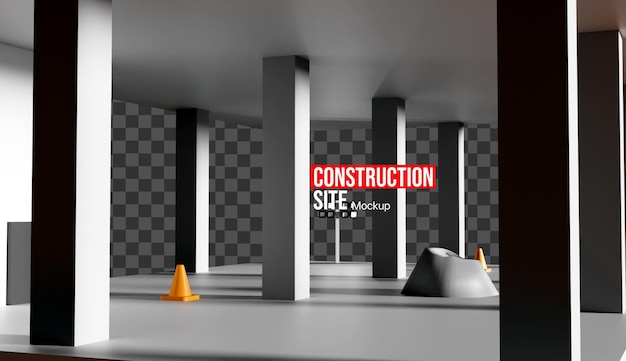 3D-model van de bouwplaats