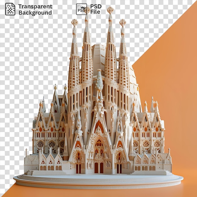 PSD 3d-model van de sagrada familia kathedraal