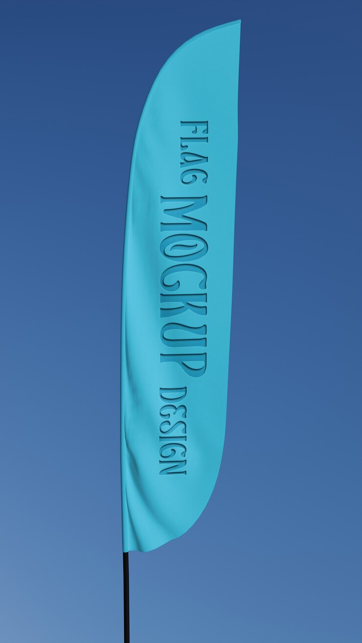 PSD 3d-model van de vlag