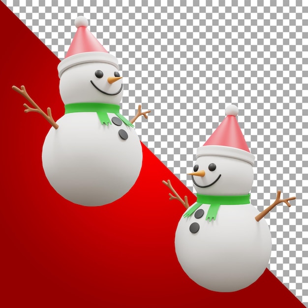 PSD 3d modeling snowwhite illustration christmas asset