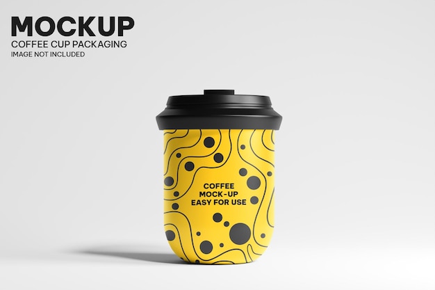 PSD 3d 모델링 커피 컵 소형 포장