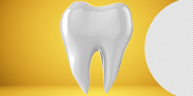 PSD 치과 검사 치아, 치아 건강 및 위생의 개념으로 3d 모델. 3d 렌더링