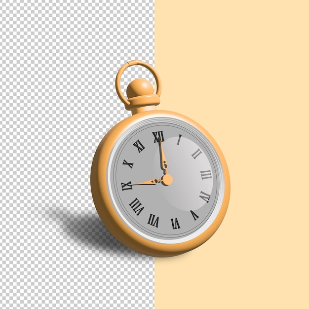 懐中時計の 3d モデル。クラシックなヴィンテージウォッチ