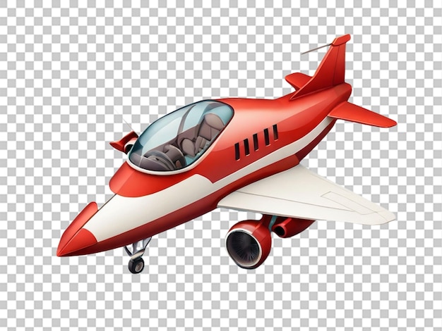 PSD 3d modern flat icon of airplane on white background