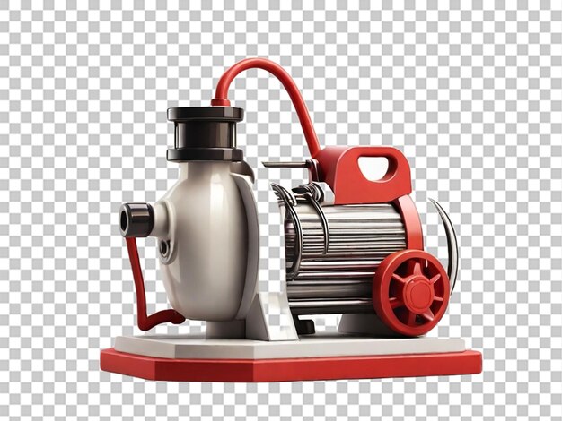 PSD 3d modern flat icon of puel pump on white background