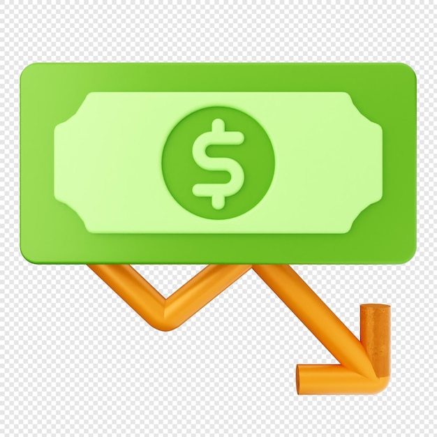 3d 돈 달러 감소