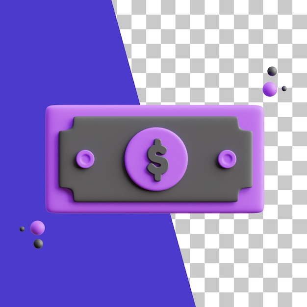 3d money financial icon