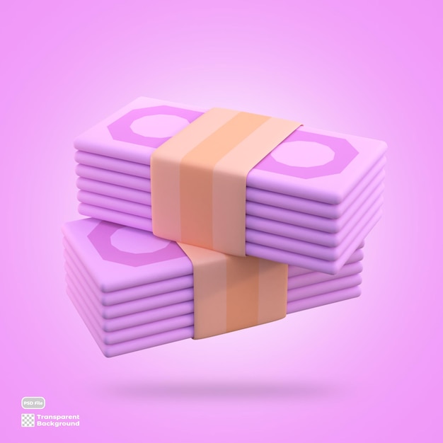 3d money icon render