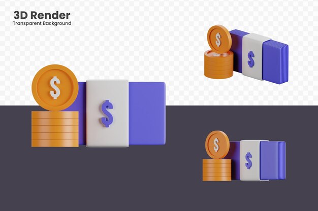 3d 金錢的圖案