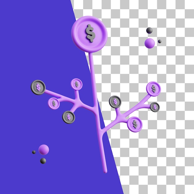 3D Money Tree Icon