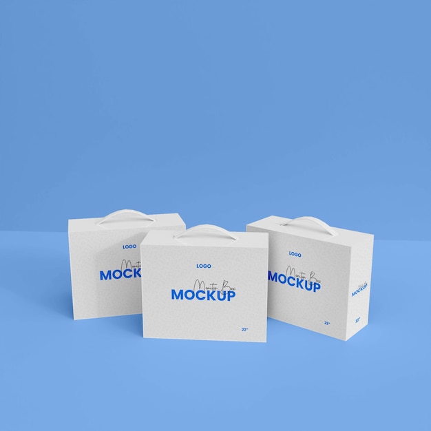 PSD 3d monitor box mockup