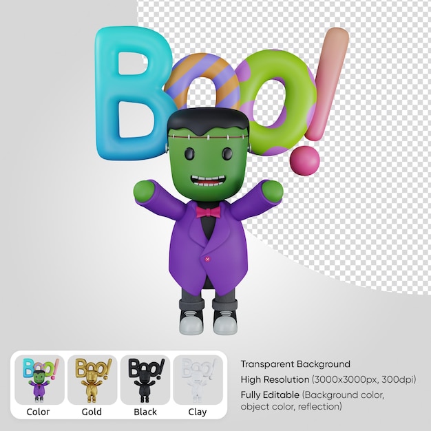 PSD 3d monster boe