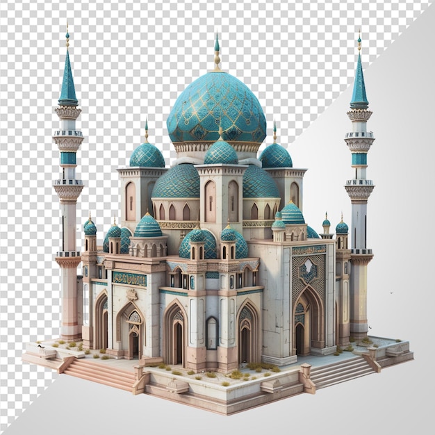 3d-moskee illustratie png