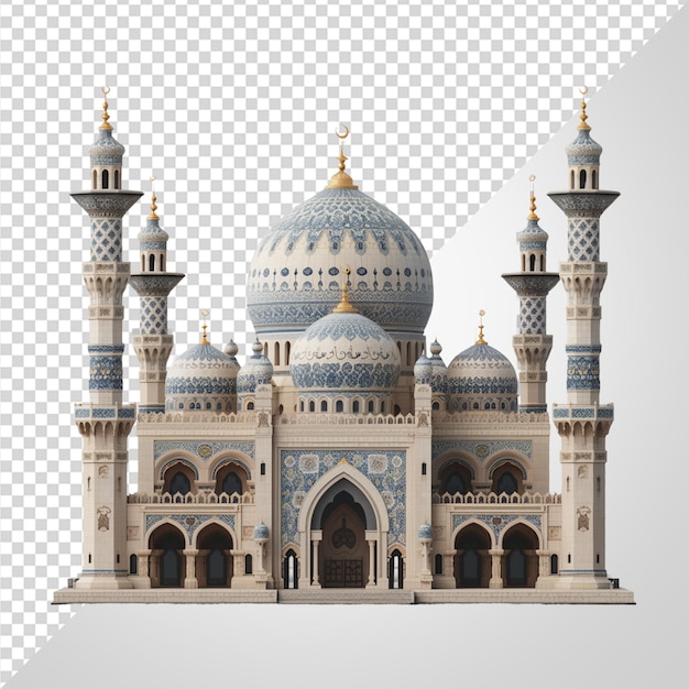 Illustrazione di moschea 3d png