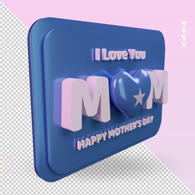 3d mothers day somalia flag rendering left view