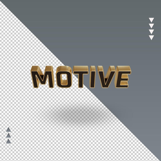 3d motive black gold icon rendering top view