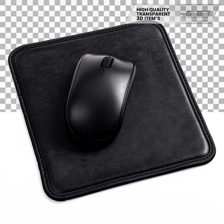 PSD 3d mouse pad a pad for providing a smooth surface for on transparent background 5141