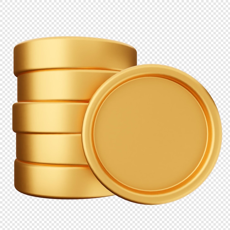 PSD 3d munt dollar geld icoon