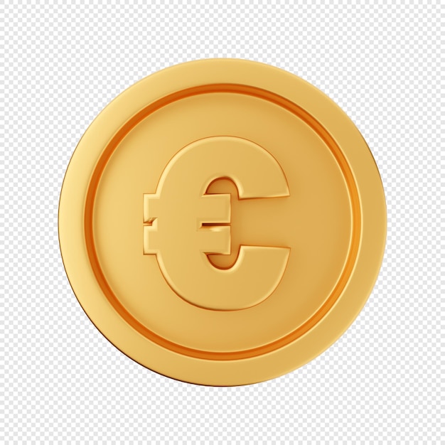 PSD 3d munt gouden euro