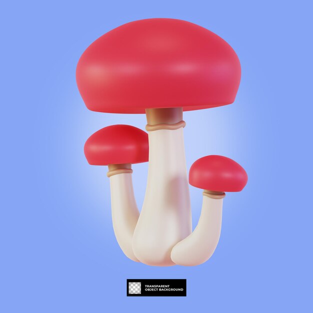 PSD 3d mushroom icon