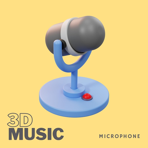 PSD 3d music icon