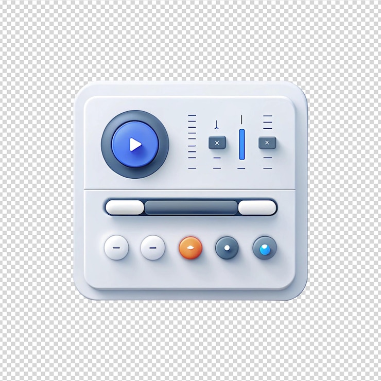 PSD 3d music player interface
