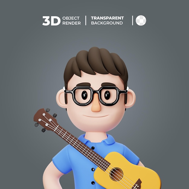 3D Muziekleraar Avatar