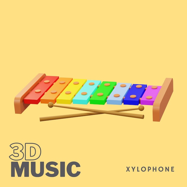 PSD 3d muziekpictogram