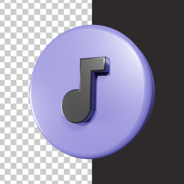 PSD 3d-muziekpictogram