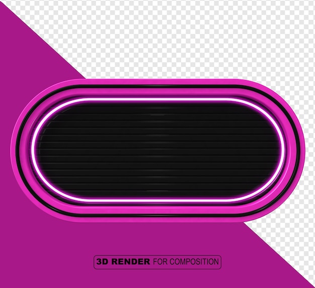 3D NEON FRAME FOR COMPOSITION