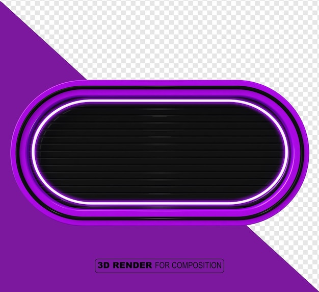 3D NEON FRAME FOR COMPOSITION