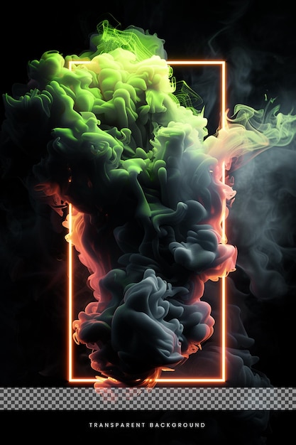 PSD 3d neon neon smoke overlay wallpaper