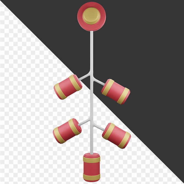 PSD 3d new year illustrations